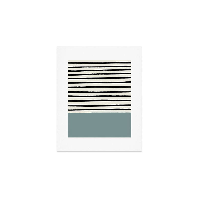 River Stone & Stripes Art Print Gallery Image 1