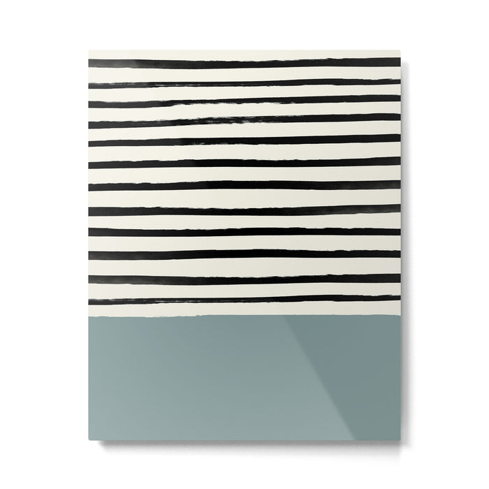River Stone & Stripes Metal Print Gallery Image 1