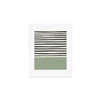 Sage Green x Stripes Art Print Gallery Image 1