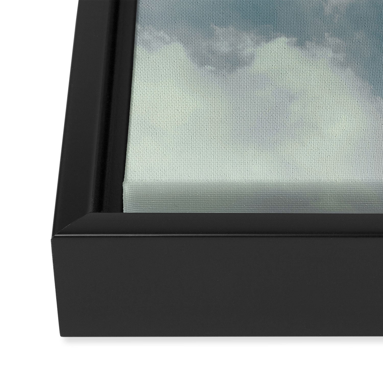 Soft Dreamy Cloudy Sky Framed Canvas Print Gallery Image 3
