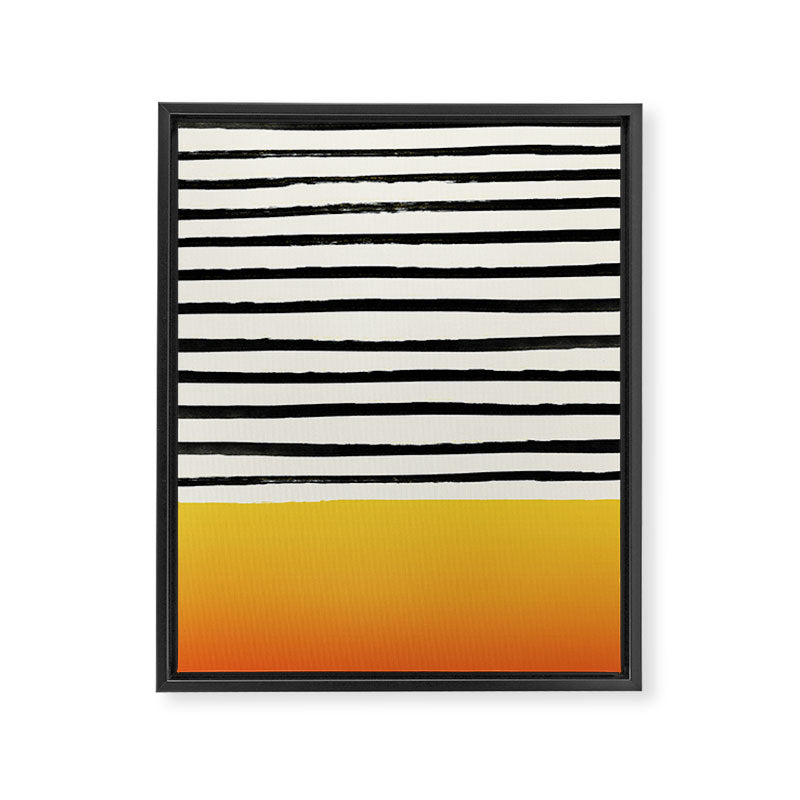 Sunset x Stripes Framed Canvas Print Gallery Image 8