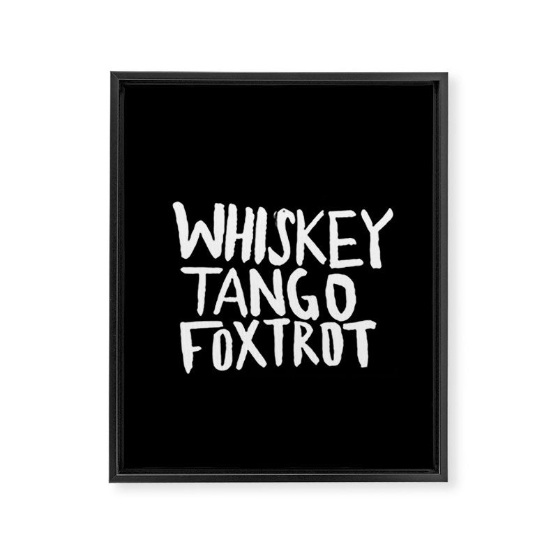 Whiskey Tango Foxtrot x WTF Framed Canvas Print Gallery Image 8