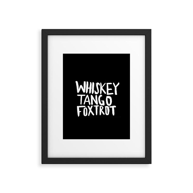 Whiskey Tango Foxtrot x WTF Framed Art Print Gallery Image 6