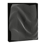 Minimal curves black Canvas Print Gallery Image 6