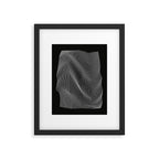 Minimal curves black Framed Art Print Gallery Image 4