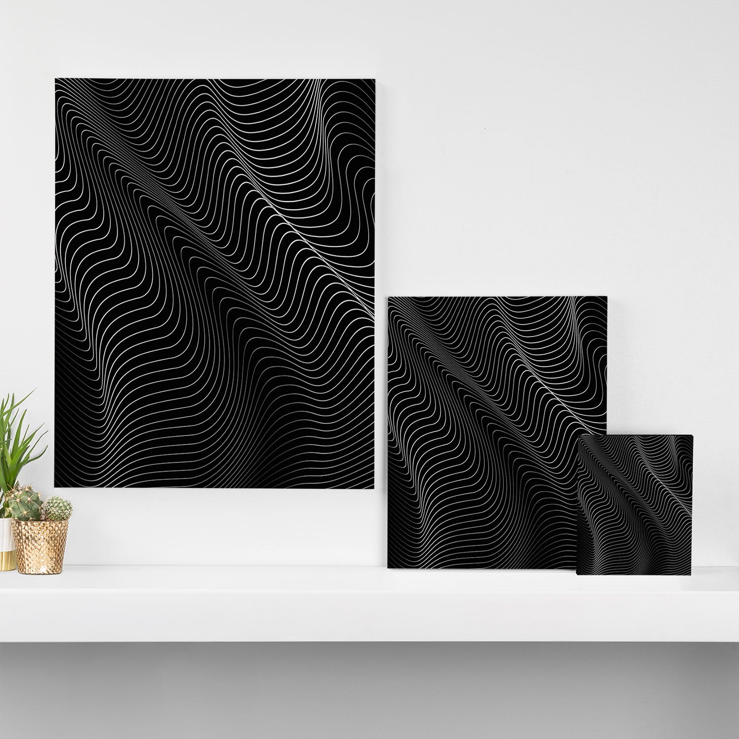 Minimal curves II Canvas Print Gallery Image 3