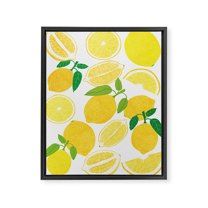 Lemon Harvest Framed Canvas Print Gallery Image 1