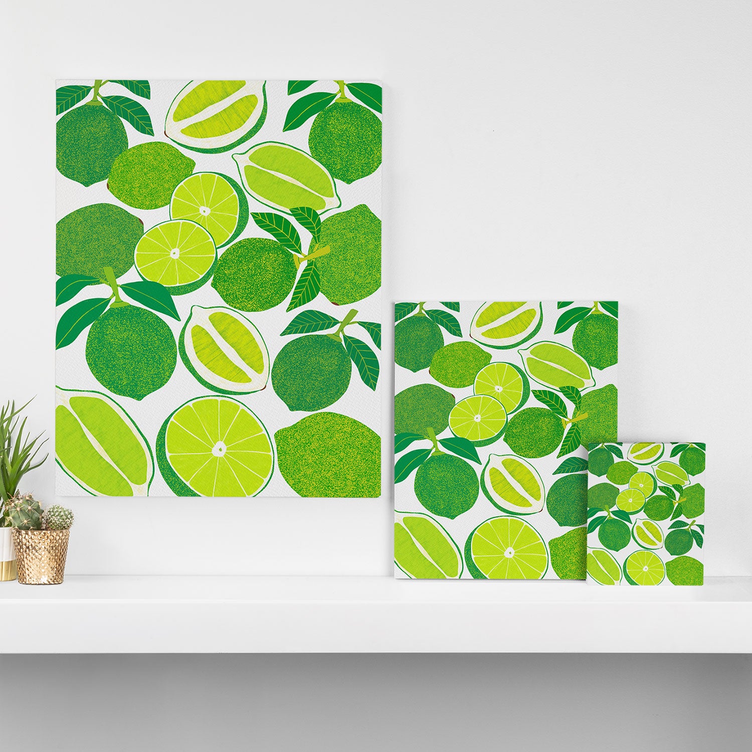 Lime Harvest Canvas Print Gallery Image 3