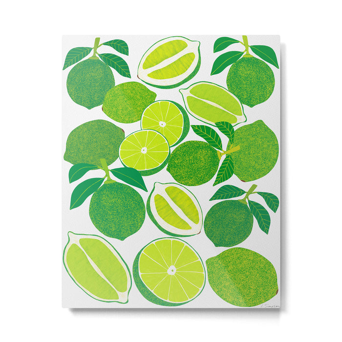 Lime Harvest Metal Print Gallery Image 1