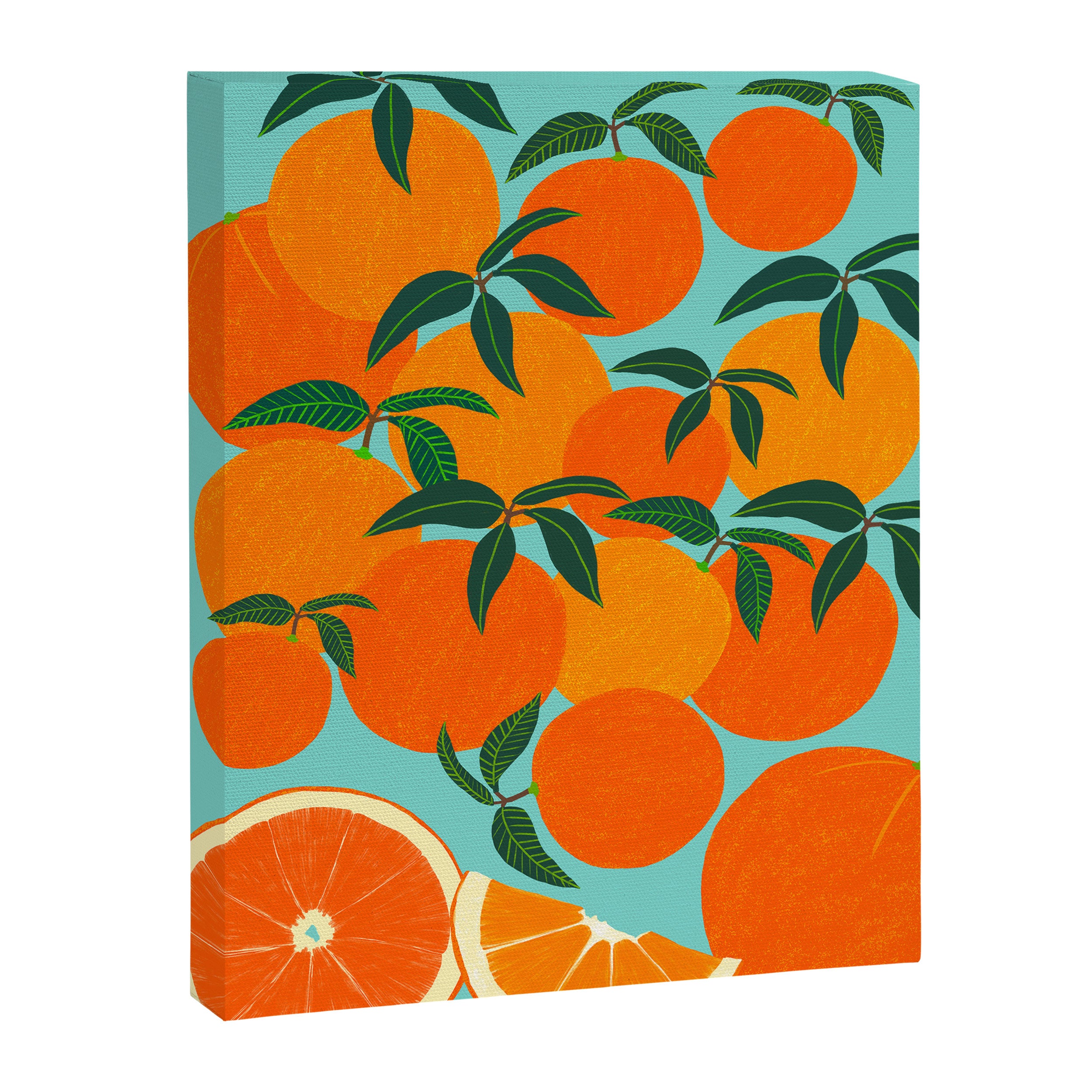 Orange Harvest - Blue Canvas Print Gallery Image 6