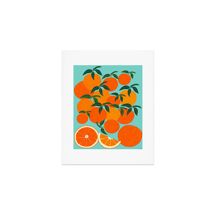Orange Harvest - Blue Art Print Gallery Image 1