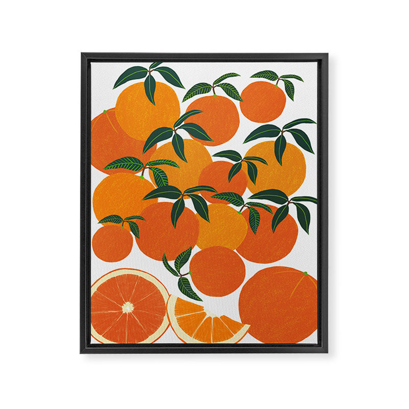 Orange Harvest - White Framed Canvas Print Gallery Image 6