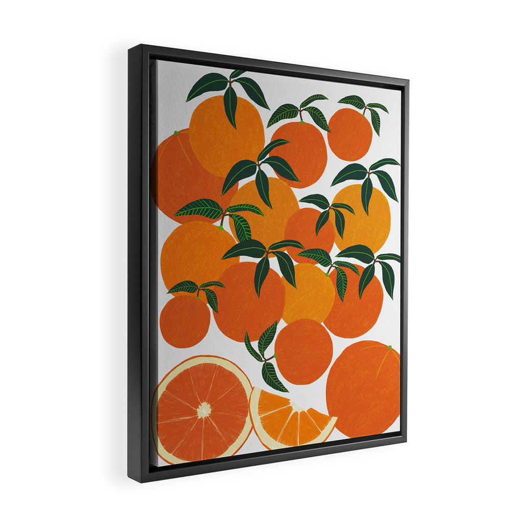 Orange Harvest - White Framed Canvas Print Gallery Image 2