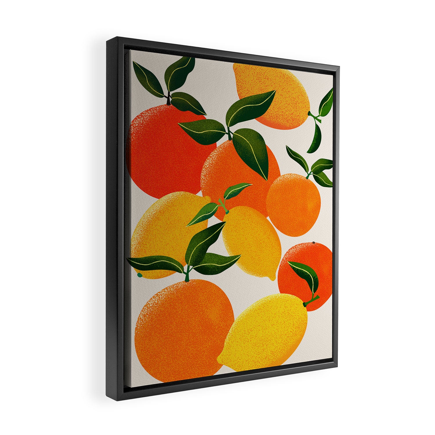 Oranges and Lemons Framed Canvas Print Gallery Image 2