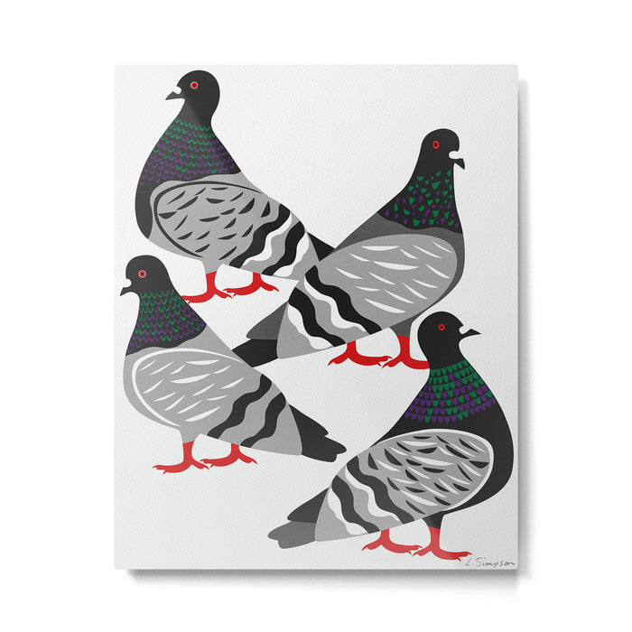 Pigeon Power Metal Print Gallery Image 1