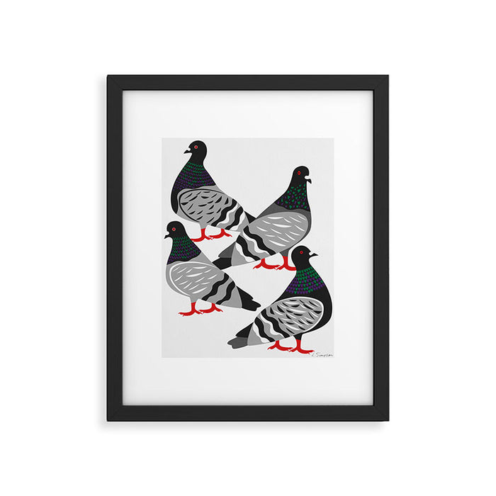 Pigeon Power Framed Art Print Gallery Image 1