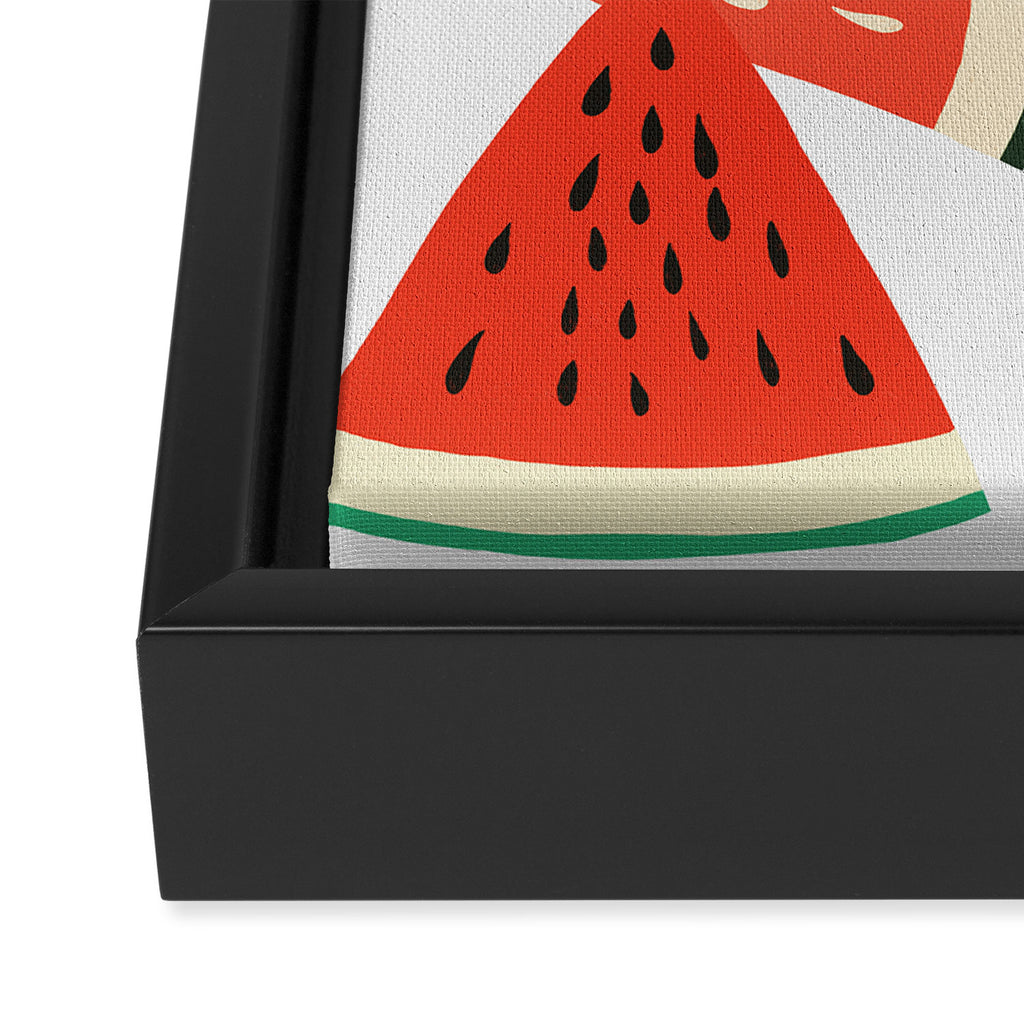 Sliced Watermelon Framed Canvas Print Gallery Image 3
