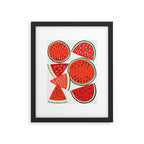 Sliced Watermelon Framed Art Print Gallery Image 5