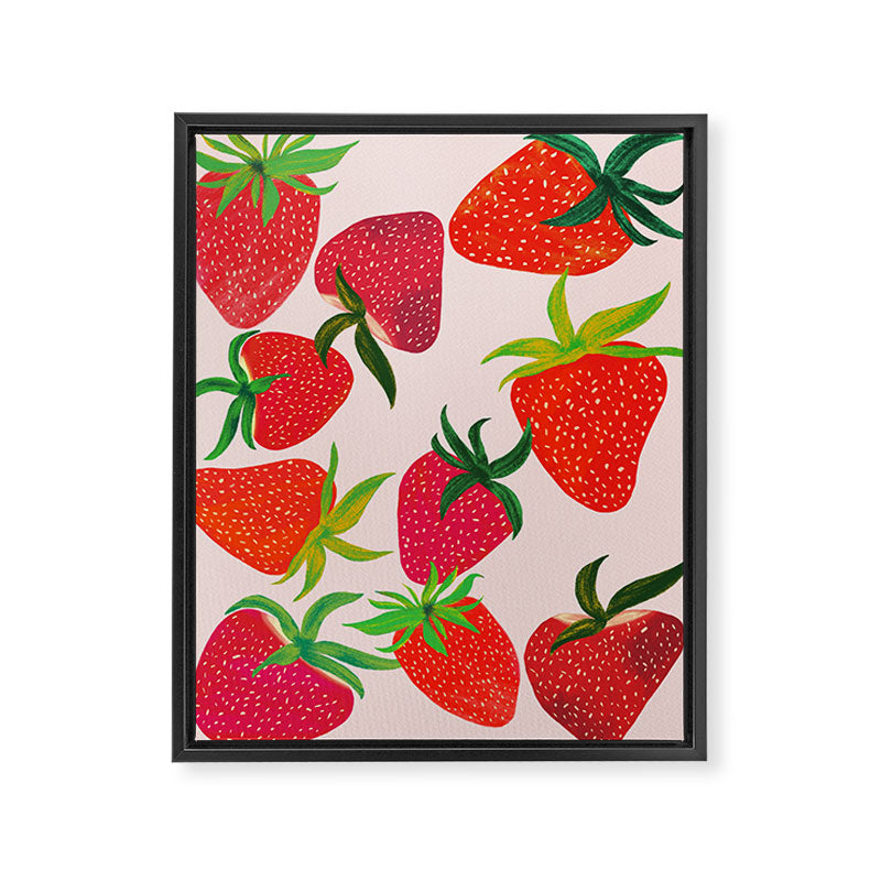 Strawberry Harvest Framed Canvas Print Gallery Image 6