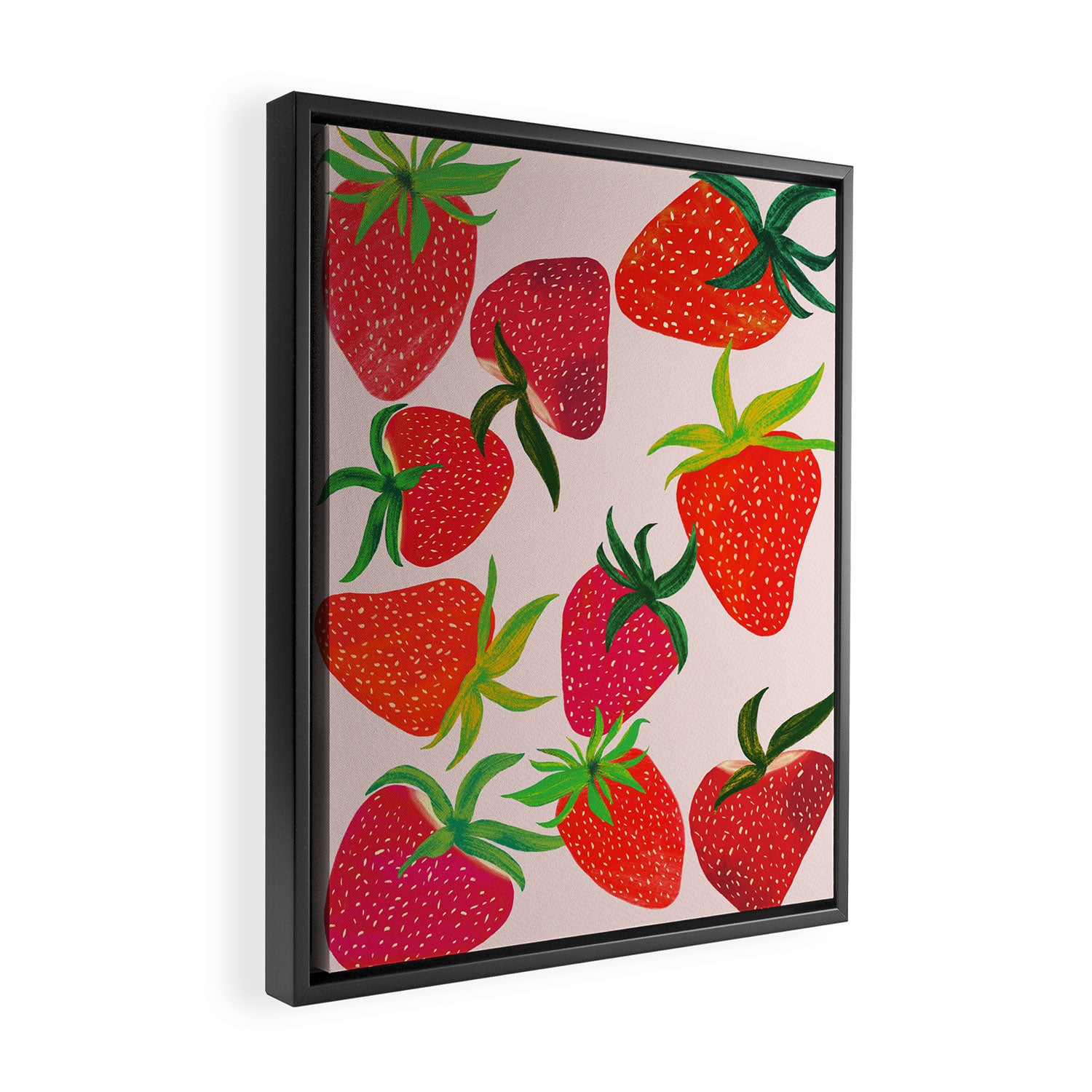 Strawberry Harvest Framed Canvas Print Gallery Image 2
