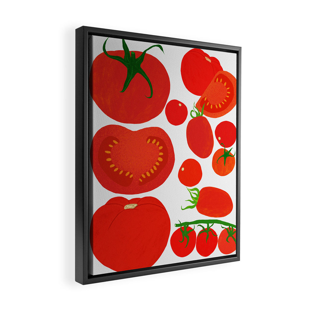 Tomato Harvest Framed Canvas Print Gallery Image 2