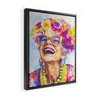 Ageless Bold And Joyful Charismatic Female Portrait Framed Canvas Print Gallery Image 2