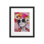 Ageless Glamour And Grace Unbound Female Portrait With Flowers Framed Art Print Gallery Image 5