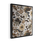 Autumn Garden With Birds In Warm Fall Colors Framed Canvas Print Gallery Image 2