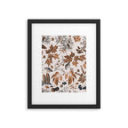 Autumn Mood Vintage Botanical Pattern Brown Framed Art Print Gallery Image 5
