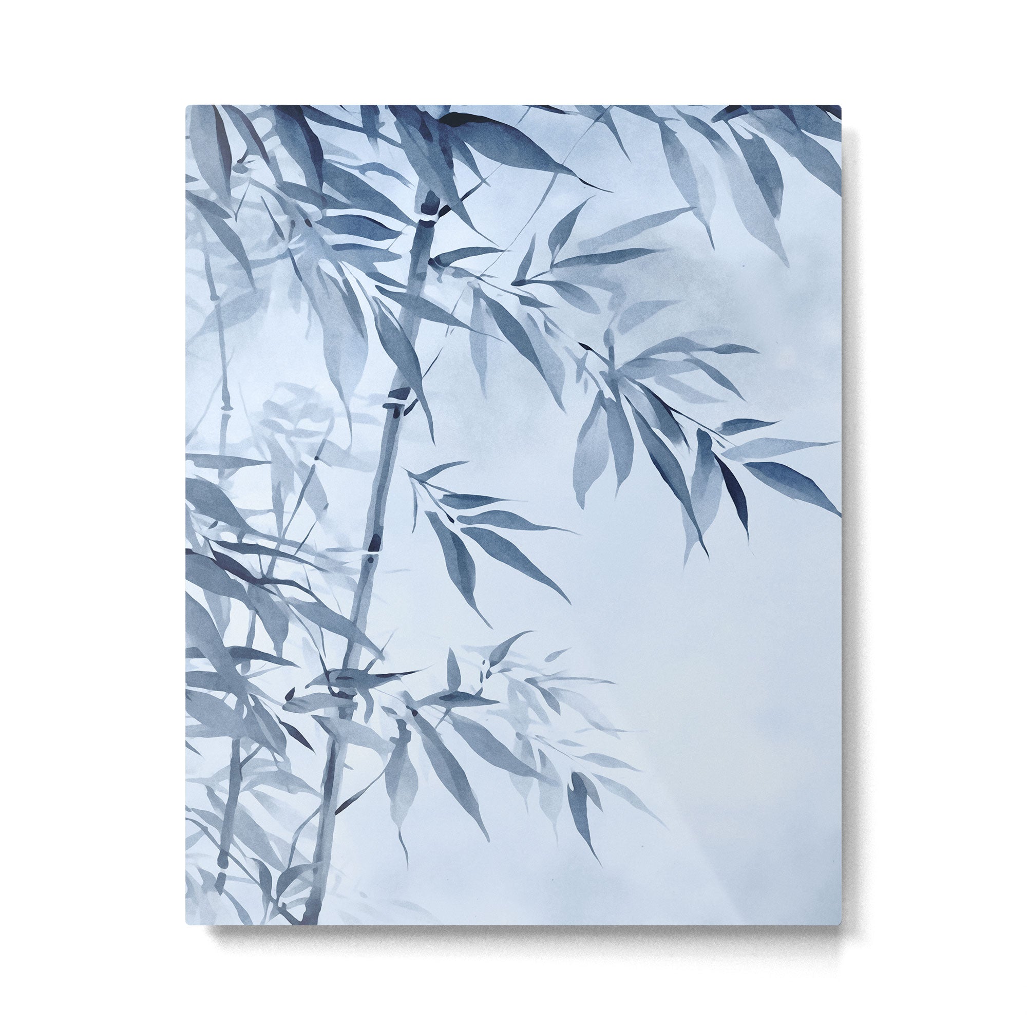 Blue Hour Calm Bamboo Garden Metal Print Gallery Image 4