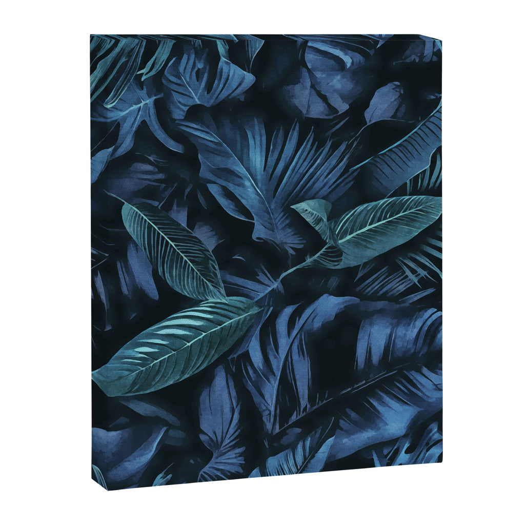 Blue Midnight Jungle Tropical Escape Canvas Print Gallery Image 6