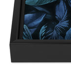 Blue Midnight Jungle Tropical Escape Framed Canvas Print Gallery Image 3