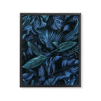 Blue Midnight Jungle Tropical Escape Framed Canvas Print Gallery Image 6