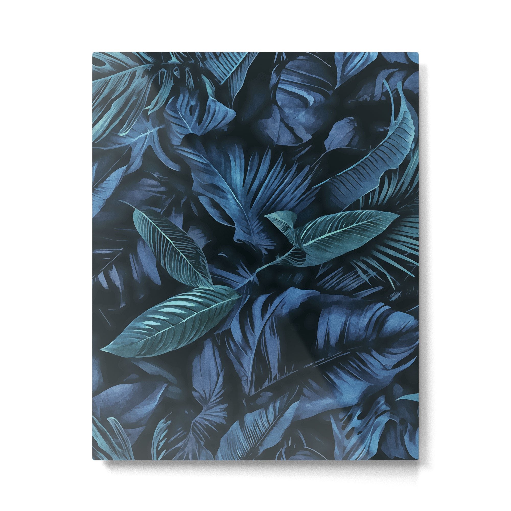 Blue Midnight Jungle Tropical Escape Metal Print Gallery Image 4
