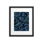 Blue Midnight Jungle Tropical Escape Framed Art Print Gallery Image 5
