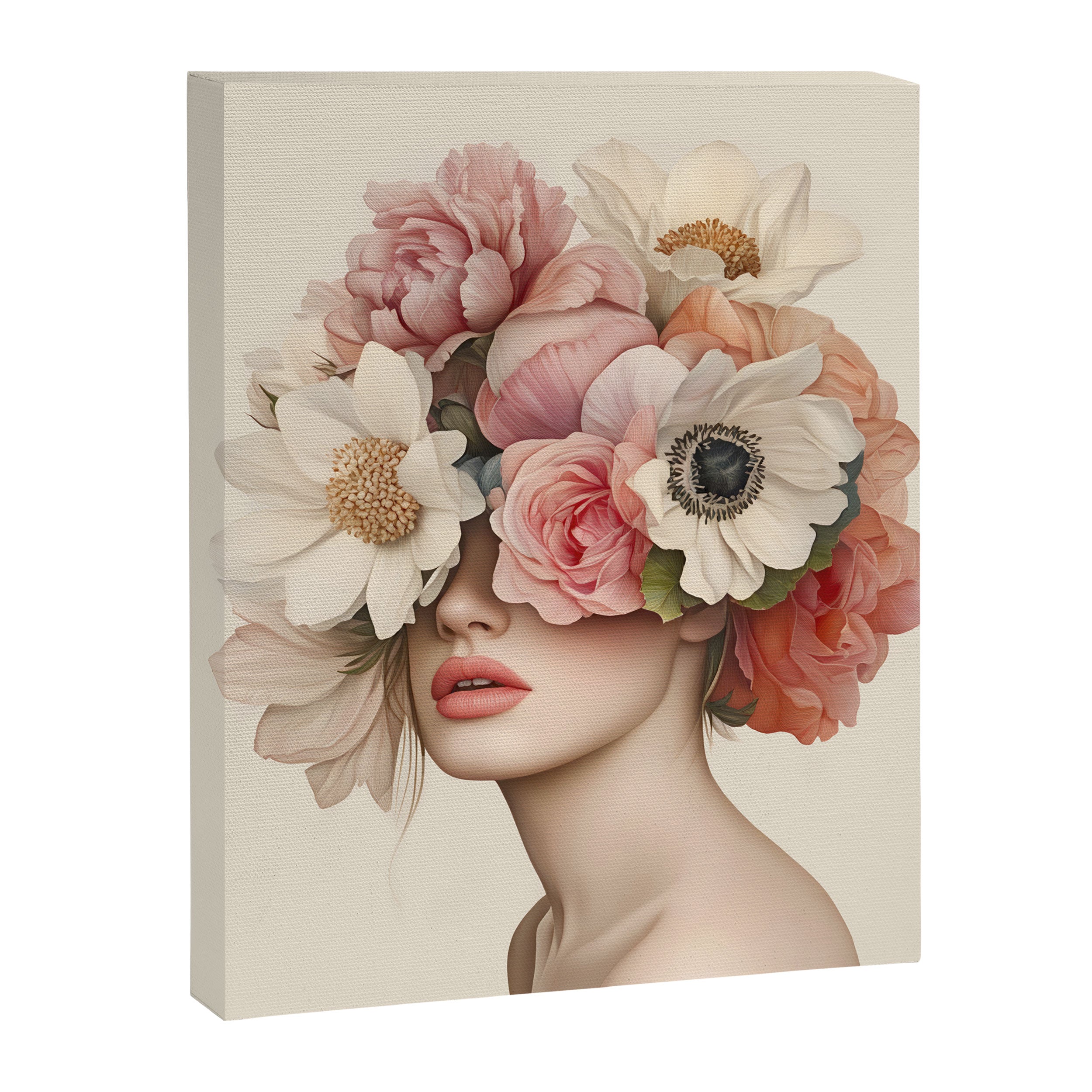 Botanical Beauty Ethereal Portrait Canvas Print Gallery Image 8