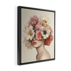 Botanical Beauty Ethereal Portrait Framed Canvas Print Gallery Image 2