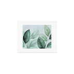 Calm Emerald Foliage Gentle Green Leaves Art Print Gallery Image 1