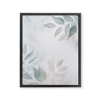 Calm Foliage Pastel Watercolor Minimalist Botanical Art Framed Canvas Print Gallery Image 6