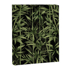 Calm Nature Beauty Bamboo Botanical Watercolor Art Black Canvas Print Gallery Image 6