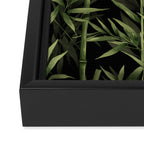Calm Nature Beauty Bamboo Botanical Watercolor Art Black Framed Canvas Print Gallery Image 3