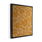 Charming Flower Shapes Amber Marigold Framed Canvas Print Gallery Image 2