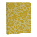 Charming Flower Shapes Warm Sunny Yellow Canvas Print Gallery Image 6