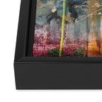 Colorful Bird Garden Indian Summer Flora Framed Canvas Print Gallery Image 3