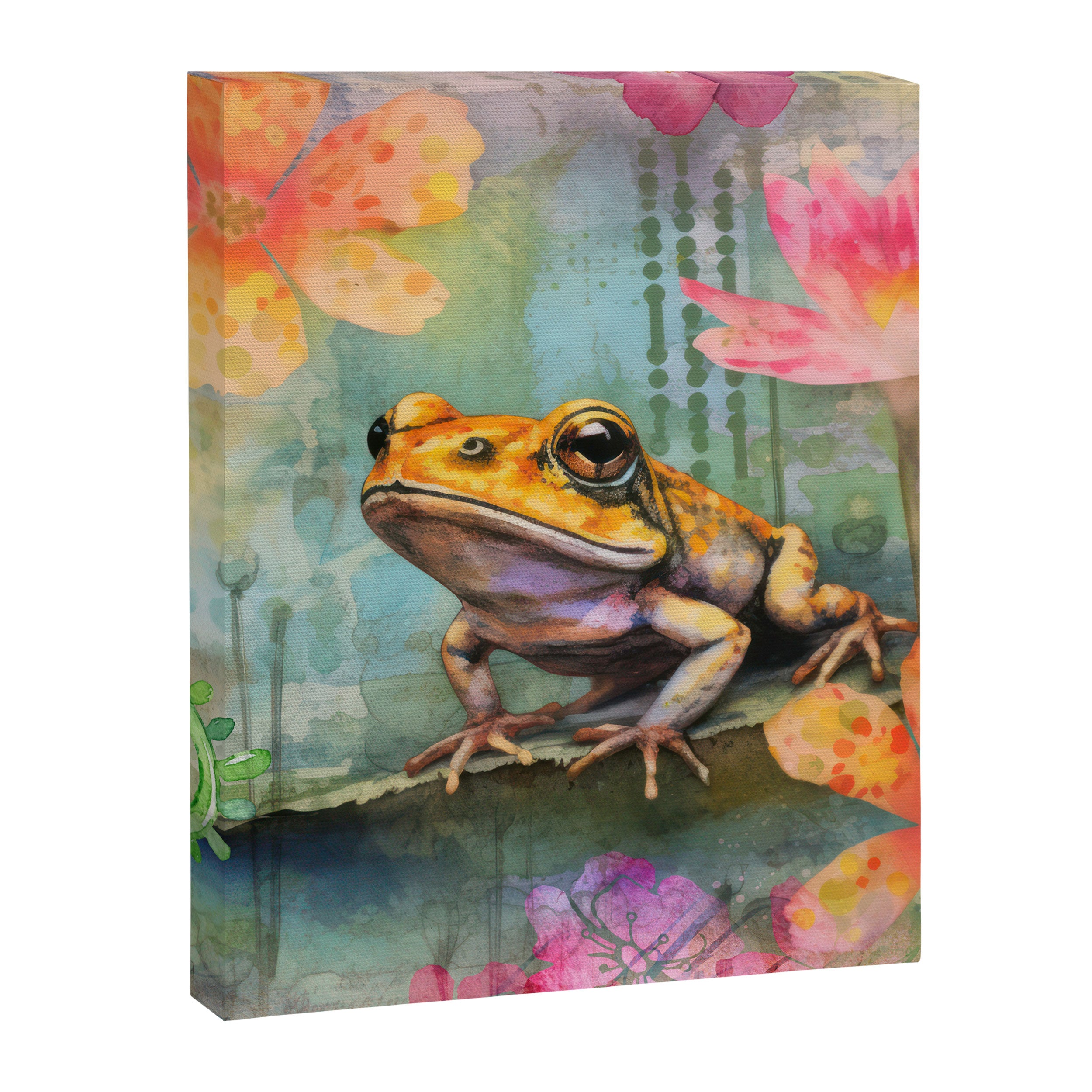 Colorful Frog Garden Indian Summer Flora And Wildlife Canvas Print Gallery Image 8