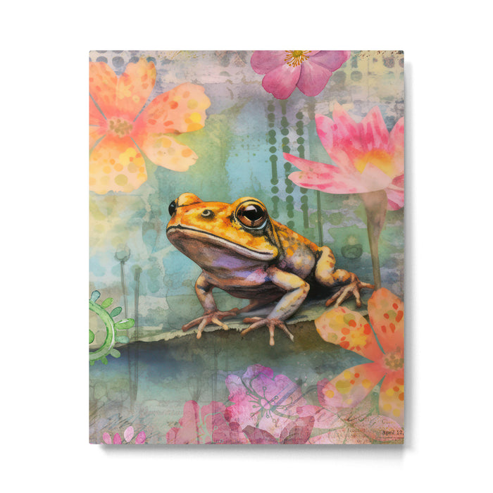 Colorful Frog Garden Indian Summer Flora And Wildlife Metal Print Gallery Image 1