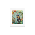 Colorful Owl Forest Garden Indian Summer Flora And Wildlife Art Print Gallery Image 1