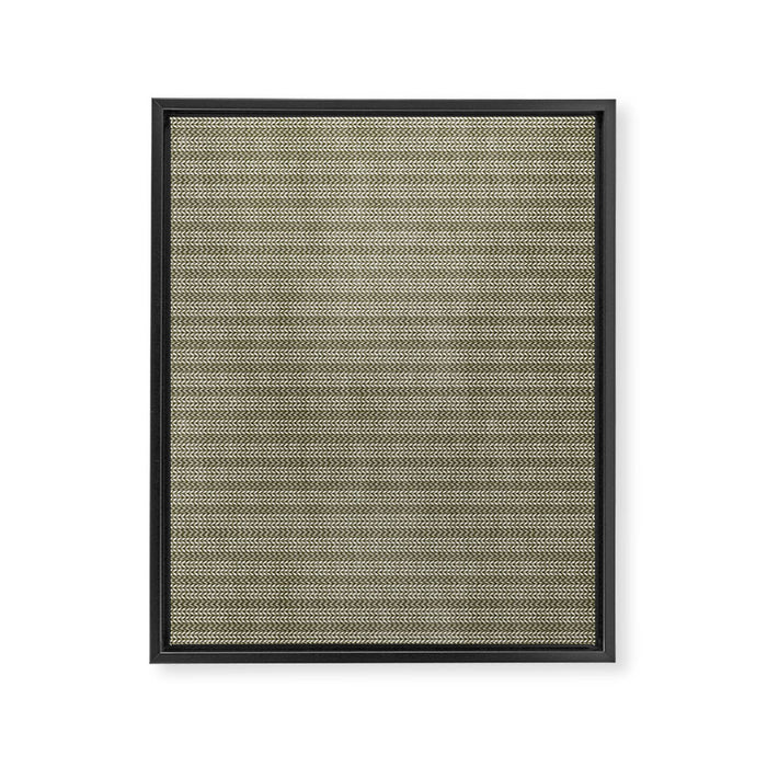 Cozy Knit Texture Grey Beige  Framed Canvas Print Gallery Image 1