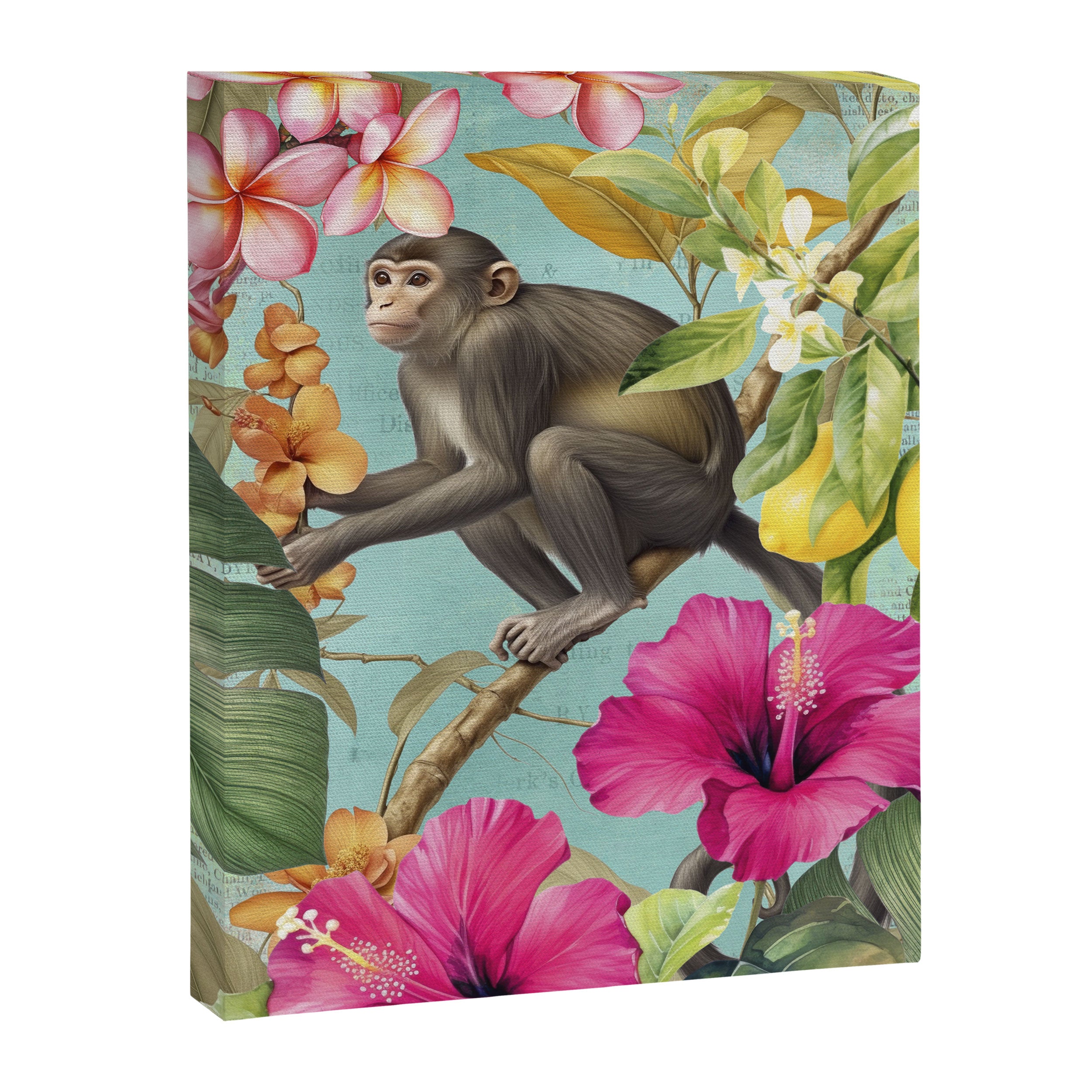 Echoes Of The Tropics Monkeys Paradise Canvas Print Gallery Image 8