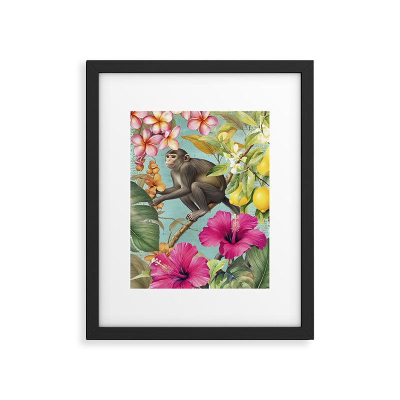 Echoes Of The Tropics Monkeys Paradise Framed Art Print Gallery Image 6
